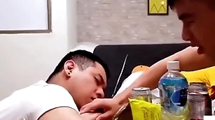 I had an amazing threesome after two of my friends came be expeditious for a meal. gaywiz.com