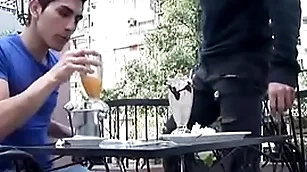 Cafe situation leads to scullery gay smut
