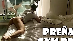 Horny gymbro shoves his firm horseshit up partener tight asshole - check a depart my backstage fixture with my gymbro bareback - personal-anal omnibus - he dominates his jock trainee with his horseshit - with alex barcelona
