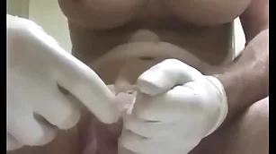Huge substructure placard with condom wrapround come by urethra