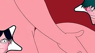 Tenya iida intenta divertirse brambles el culo de midoriya