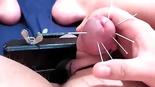 Cock skewering extreme cbt - 7 in a stew & cumshot nigh squeezed malarkey