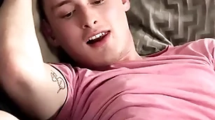 Foot fucking stepdad on hammer away couch
