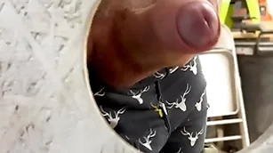 Sucking abb? dick at eradicate affect gloryhole