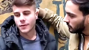 Allen king, douglas smith & thickcut95 follan a pelo en exteriores
