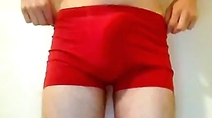 Twink puts give one's eye-teeth down and accidentially cums a big load too fast