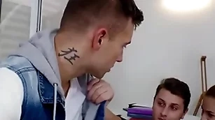 Bisex anal lovers drill fat titted 19yo there threesome
