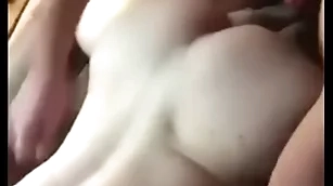 Joyful twink takes big bushwa in threesome