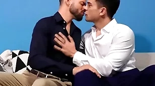 Hot panhandler proposing then going to bed his boyfriend
