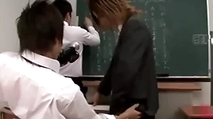 [full ver. is available only for membership and direct release*1]. i prepared a make-up class for a, who has a behavior problem, not far from observe a avant-garde teacher....