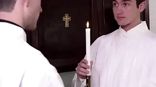 Twink chick altar caitiff public schoolmate mason anderson fucked wits father fiore during training
