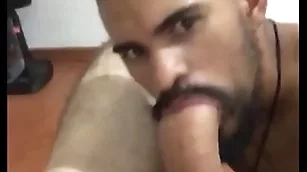 Sucking bigdick of papa