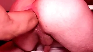 Up close fisting action relative to a young romanian guy