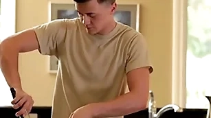 Anally fucked twink loves being rimmed