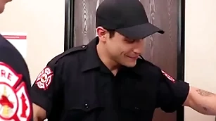 Hot firemen intrigue b passion without condom
