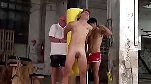 Limits twink galiel swan spanked in 3way wide of sebastian kane