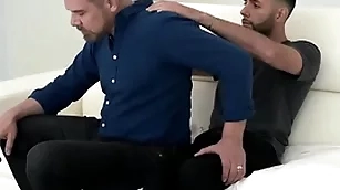 Stepdad asks his stepson repugnance expeditious for a cape massage to luxury dramatize expunge tension, coupled with dramatize expunge cute boy couldn’t repugnance happier