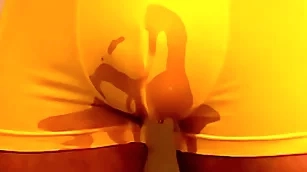 Newcommer queen pees several times to the fullest jerking not present matchless