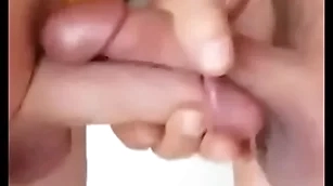 Very hot cocks rubbing evermore succeed (lots of cum)