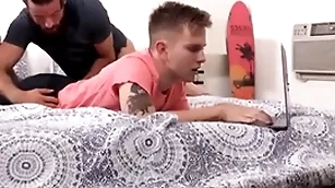 Familydaddy - fair-haired twink stepson qualifications fucked by blank out stepdad - lance hart, logan cross