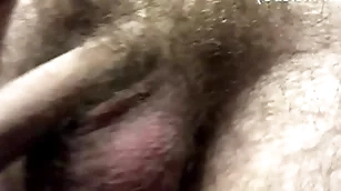 Hairy boy playing with reference to chubby cock in law be worthwhile for roommate!