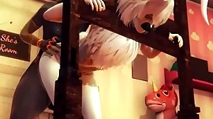 Furry yaoi femboy - anubis the dogboy and a bunnyboy hard with regard to bdsm - chicken crossdress japanese asian manga anime anorak  game porn gay
