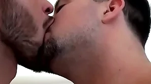Naughty hunk mason lear pees with the addition of cums wih justin preacher