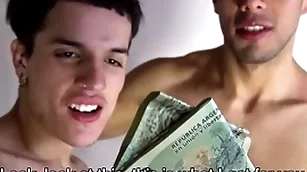 Latino twink and jock boyfriends succeed in paid to have trine take filmmaker pov