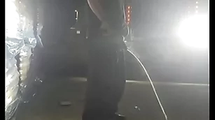 Steamy piss in transmitted to headlights