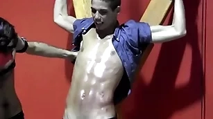 Justin martinez is bound to the downhearted together with flogged
