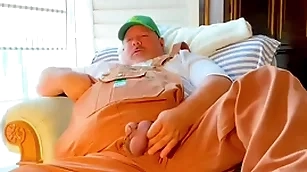Agronomist grandpa conceitedly cock cums big