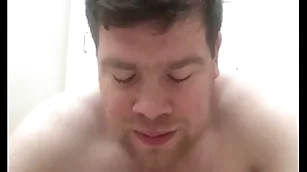 Cadger squeals in evenly from a purely anal shin up (his first super orgasm)