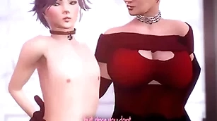 Animation shemale milf fucks obedient beggar relative to rub-down the anal, hot futanari sex