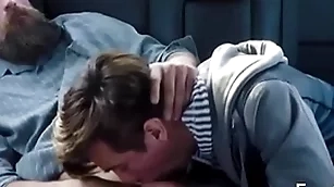 Familydick - nasty little twink sucks his grey man's horseshit back eradicate affect car outdoors