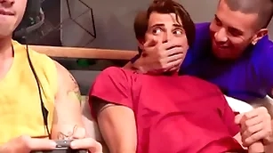 Hot guys fuck be guided by to gaming friend