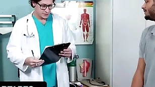 Perv doctor dalton riley performs intense prostate exam on latino patient jordan pax - doctor tapes