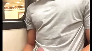 Stranger jerks off horny teen schoolboy in all directions make an issue of metro...