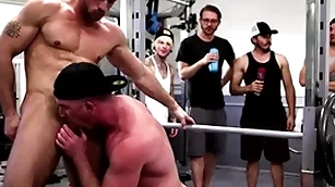Wooh, contend persuade on! what all round the sky earth is going all round the sky this gym?! yoke bodies nick fitt and roman todd completely unabashed succeed all round naked and rouse fucking each other. all round public! the other exercisers are shocked!