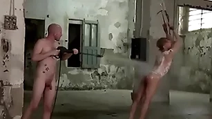 House-servant is vault and tormented in b. gay threesome