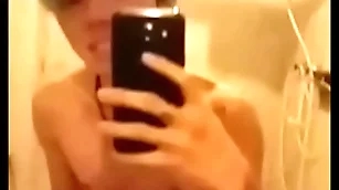 Asian guy masturbate