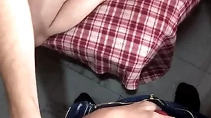 Nerdy latin twink sucks dick pov and gets facial cumshot detach from intact cock