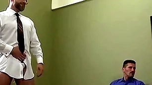 Hardcore orgy with muscular daddies with the addition of young guys