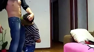 Great bdsm fuck for a colombian twink with a big ass with the addition of a abysm mouth  !!