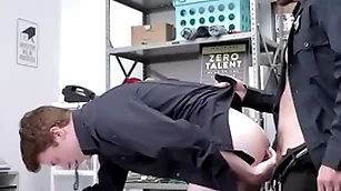Thief caught stealing punished by uncaring officer