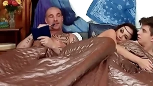 Bisexual babe rimmed and fucked in mmf 3some law