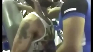 Superb gay kiss at gym between two indians