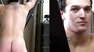 A straight bung up is strapped beside a bondage stale of a firm quartering