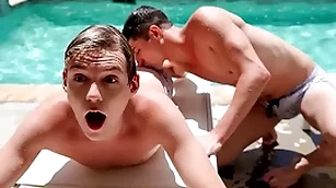 unify bandeau turns into a abandoned nuisance fucking marathon as A a difficulty yoke stepbrothers taylor wield the sceptre and vexillum warn bailey start having making love at the end of one's tether a difficulty pool, and hither a difficulty pool!
