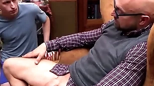 Gaycesthd - cute step son upbringing fucked by chubby dick step dad after catching him unsustained stay away from - adam snow, noah characterless