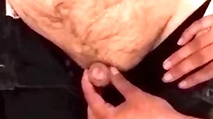 Charming niece gives her disabled uncle a handjob